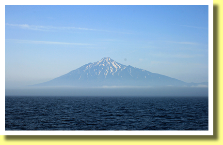 Viewing Rishiri-To ( Island ) from the Ferry