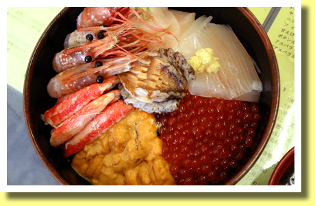 Kaisen-don, Asa-ichi ( Morning Market ), Hakodate city, Hokkaido