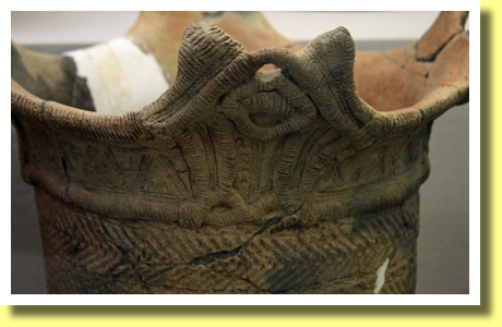 Jomon Pottery, Sannai-Maruyama Archaeological Site, Aomori City, Aomori Pref., Tohoku