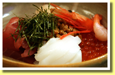Natto and Sashimi, Mito, Ibaraki, Kanto