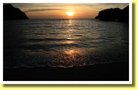 Sunset, Kominato Beach, Chichijima, Ogasawara Islands, Tokyo, Japan