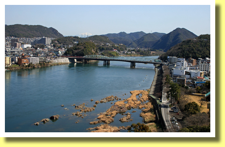View from Top Level of Main Keep of Inuyama-jo Castle, Aichi, Tokai