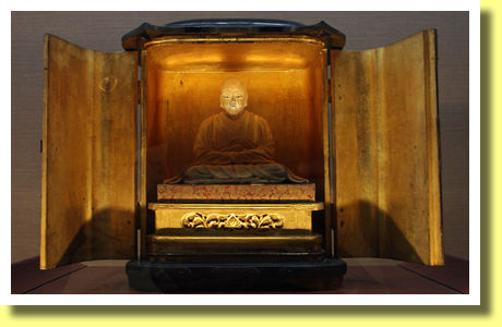Statue of Shoku Shonin, Jiki-do, Engyo-ji, Himeji, Hyogo, Kinki