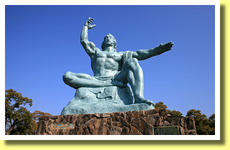Peace Statue, Peace Park, Nagasaki City, Nagasaki Pref., Kyushu