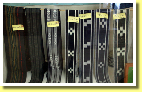 Minsa Belts, Taketomi Mingeikan, Taketomi-jima Island, Okinawa Pref., Kyushu