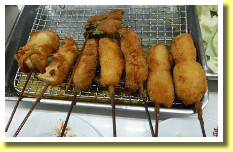 Kushi-katsu, Shin-sekai, Osaka City, OsakaPref., Kinki Region