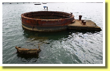 Part of USS Arizona, Pearl Harbor, Hawaii